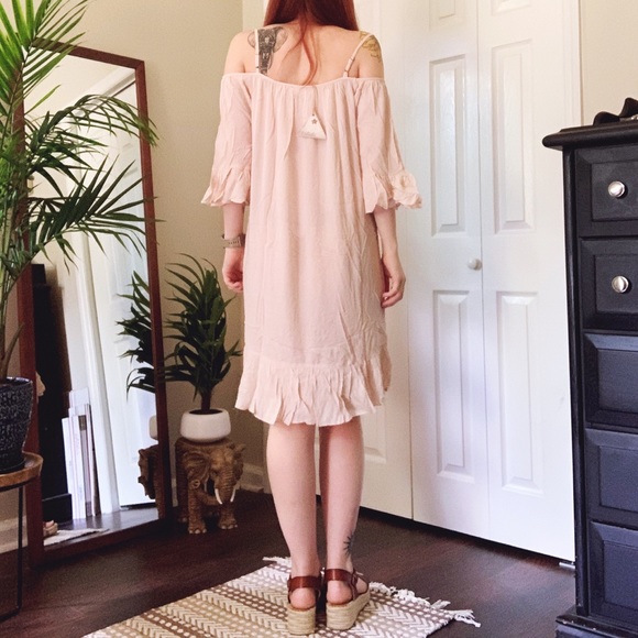 Boho Ruffle Embroidered Dress - Picture 4 of 7
